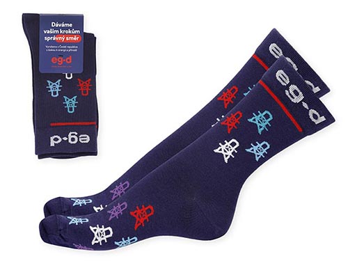 Ponožky EG.D, modré vel.43-46